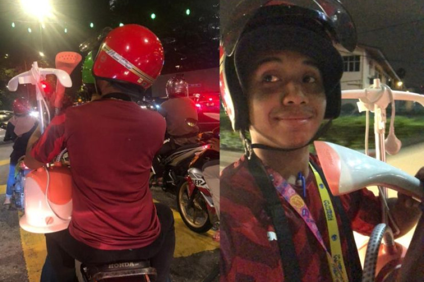 Dalam masa 2 tahun je pemilik Bulan Bintang ni bangkit, "baru je tengok dia pikul satarika naik motor.."