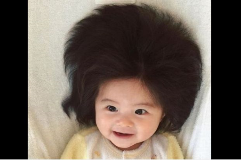 Bayi berambut 'mop' jadi perhatian - Dunia  mStar